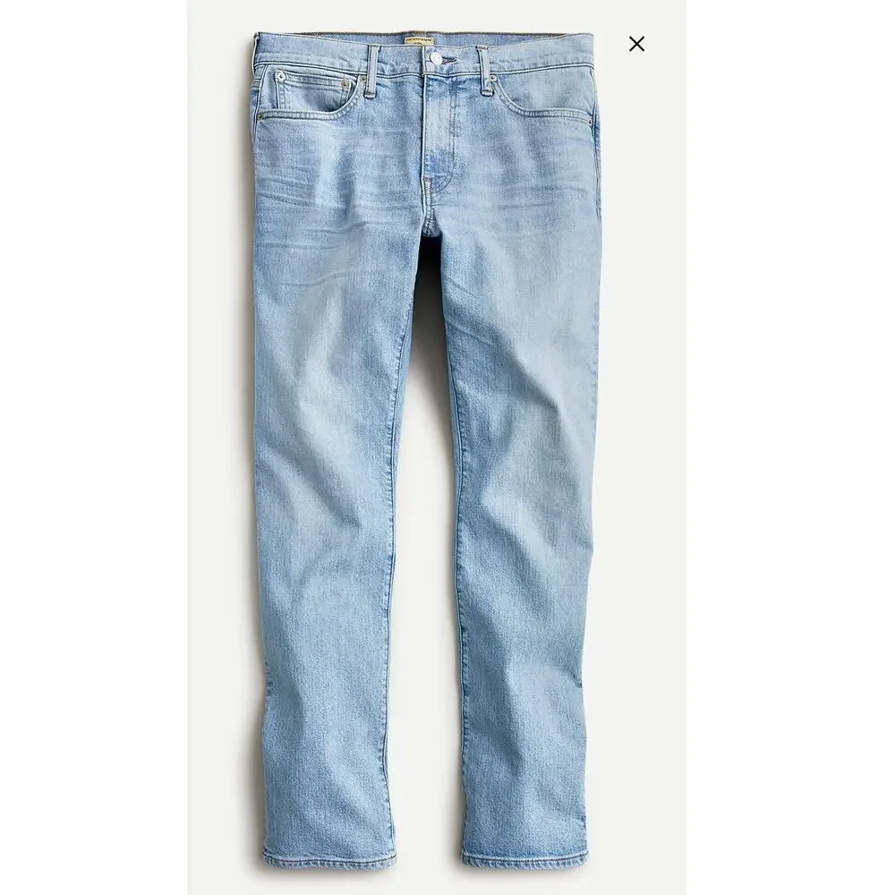 NWOT J. Crew 770™ Straight-Fit Stretch Jean In Seven-Year Wash Blue 34/30 *Flaw